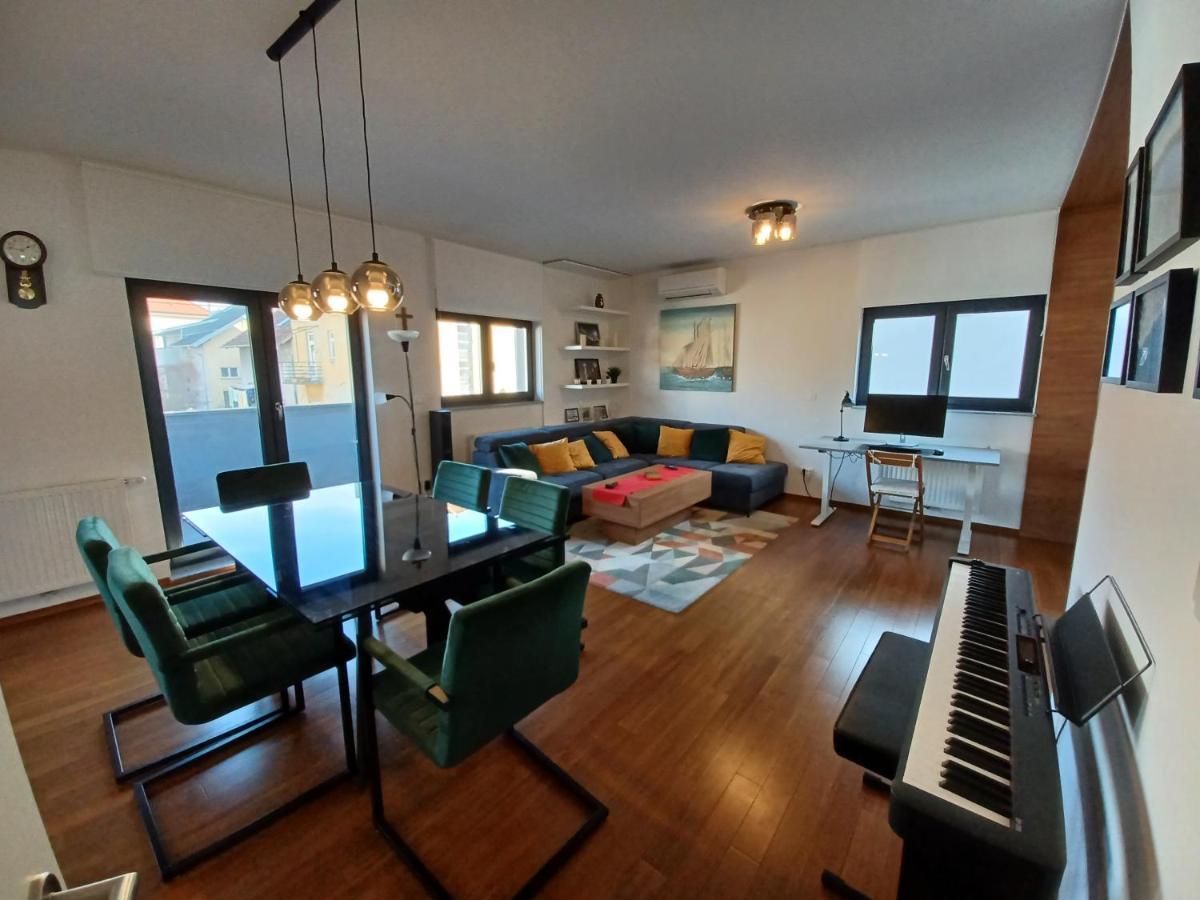 Modern 4-Star Luxury Apt - Wfh Ready, Free Parking Zagreb Bagian luar foto