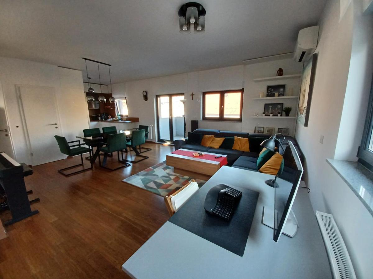 Modern 4-Star Luxury Apt - Wfh Ready, Free Parking Zagreb Bagian luar foto