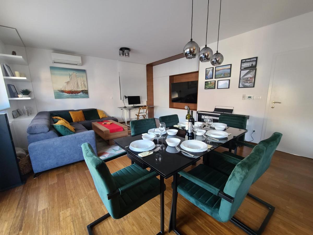 Modern 4-Star Luxury Apt - Wfh Ready, Free Parking Zagreb Bagian luar foto